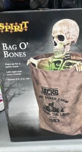 Spirit Halloween Animatronic 2022 Bolso Tekky O' Bones Esqueleto Animado Raro - Imagen 1 de 1