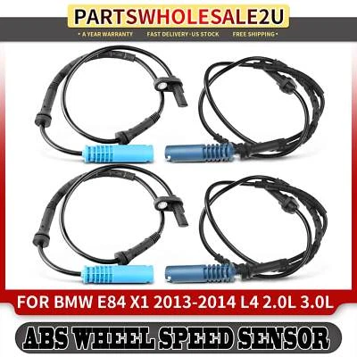 Sensor de velocidad de rueda ABS delantero y trasero 4 piezas para BMW X1 2013-2014 L4 2,0 L L L6 3,0 L Foto 1 de 4