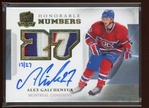 2013-14 The Cup Honorable Numbers #HNAG Alex Galchenyuk 17/27 - Picture 1 of 1