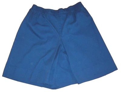 Винтажные 1970-х SEARS высокая талия широкие ноги синий джинсовой ткани гаучо Culottes шорты размер 16 - Изображение 1 из 4