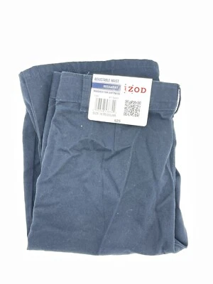 Pantalones Cortos Izod Azul Marino Niños Talla 14 Frente Plano Uniforme Escolar Cintura Ajustable B119 Foto 1 de 2