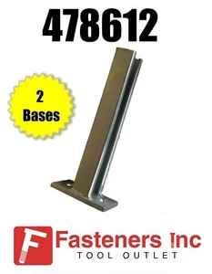 (QTY 2) 1-5/8 X 12" Post Base /Bracket for Unistrut Channel #478612 P2945 - Picture 1 of 7
