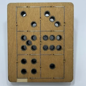 DOMINO DOTS - Ellison Educational Die Cut 5" x 6" Wooden School Classroom DAMAGE - Picture 1 of 8