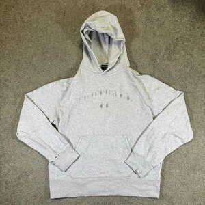 Vintage 1990s Polo Sport Hoodie Thermal Lined Sweatshirt Football Stencil Large - Picture 1 of 12