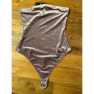 Forever 21 Medium high waist thong Body NWT purple Velvet glitter Closure Y2K - Picture 1 of 5