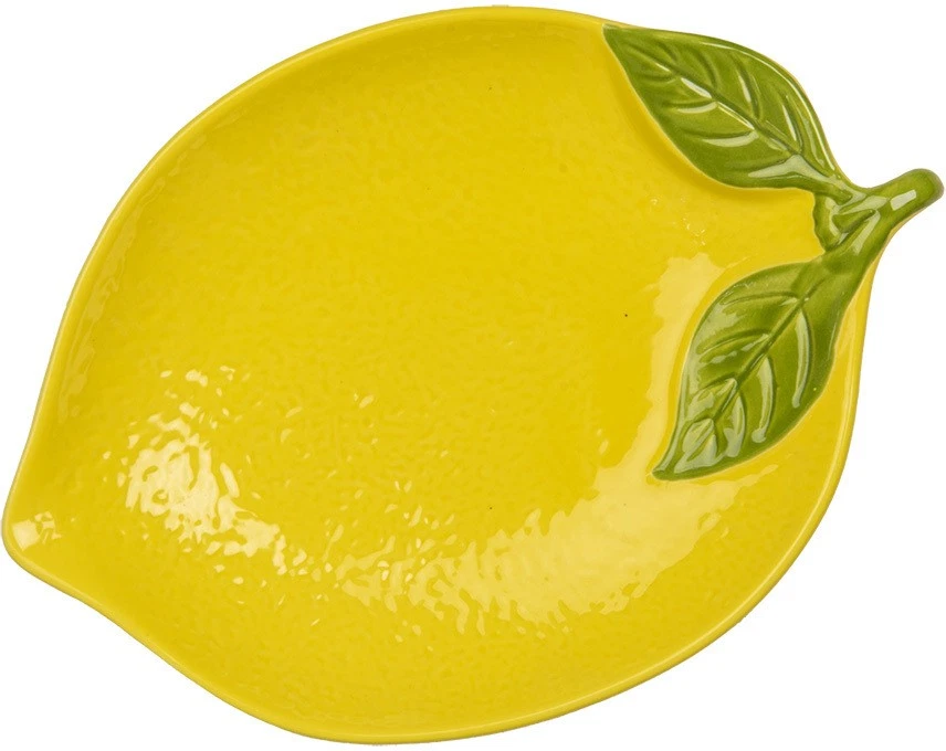 Clayre & Eef 6CEBO0084XL Schale Zitrone 25x18x3 cm - Bild 1 von 1