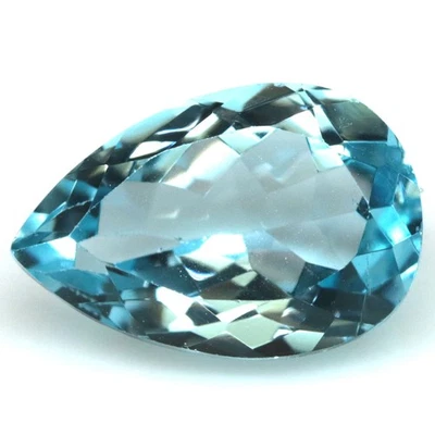 8,43 CT. Topacio Brasil Azul Cielo Pera 10 x 15 mm. Foto 1 de 4