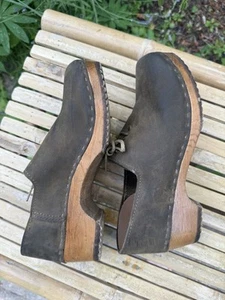 Sven Tie Clogs Size 8 / 38 - Picture 1 of 9