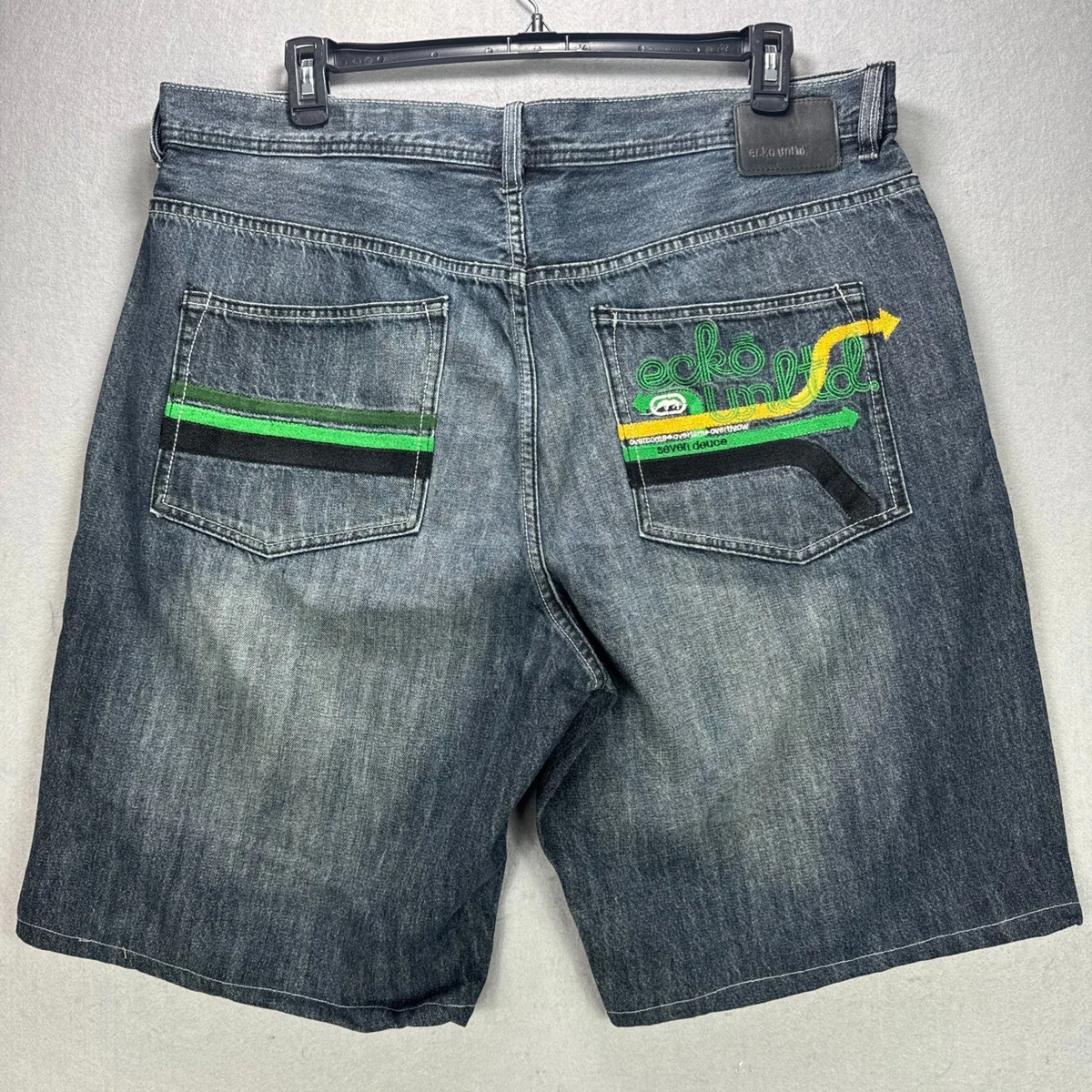 パンツ 00s ECKO UNLTD Check Shorts Ecko jorts Vintage 00s ECKO Unltd. Embroidered | Depop