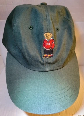 Polo SPORT Ralph Lauren EE. UU. Oso Gorra Unisex - Sombrero Bordado Correa - ¡Como Nuevo! Foto 1 de 4