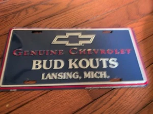 Oldtimer original Chevrolet Bud Kouts Lansing Michigan Nummernschild 13 - Bild 1 von 1