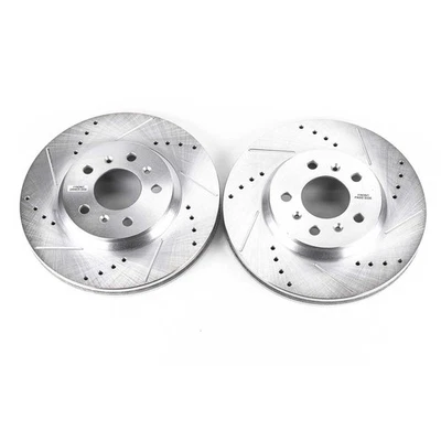 PowerStop Evolution Drilled Slotted Rotors Pair Front For Chevrolet Monte Carlo — 第 1/3 张图片