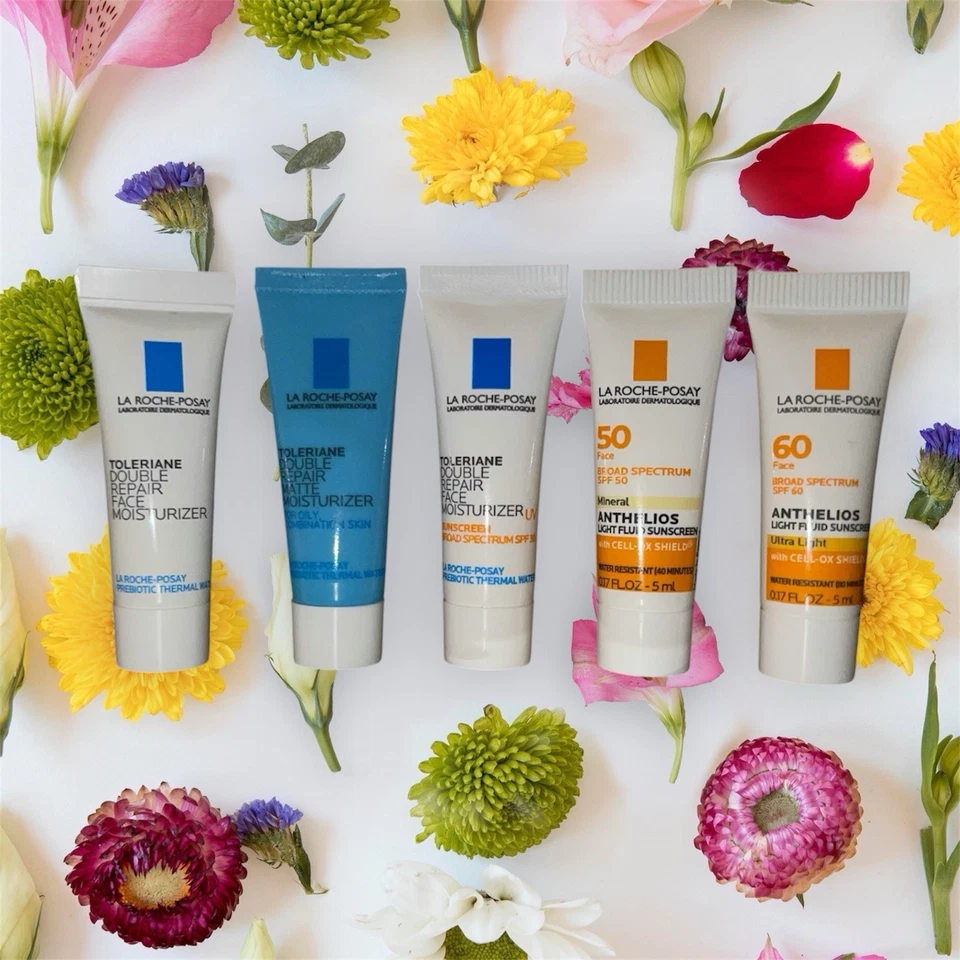 La Roche-Posay Conjunto de Viaje Hidratantes Mixtos y FPS Cuidado de la Piel - 5 Piezas Foto 1 de 2
