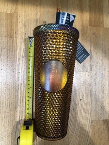 Starbucks Limited Edition 50 Years Gold Multicolor Studded Tumbler NEU 16 Oz Etikett - Bild 1 von 7
