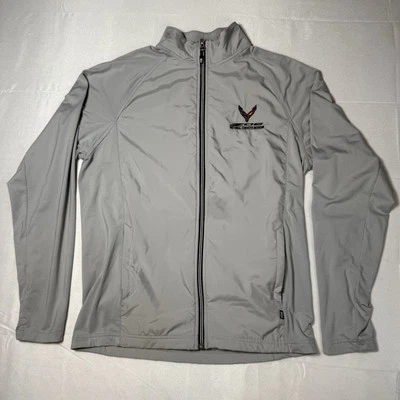 Cutter and Buck National Corvette Museum Z06 Jacket Mens Size Small Gray - Image 1 of 4