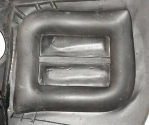 Vintage 12” Rubber Pewter Spin Casting Mold Textured Chunky Buckle Belt Buckle - Picture 1 of 12