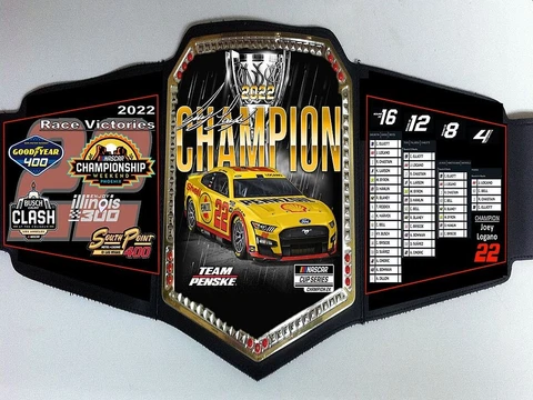 Joey Logano #22 Team Penske Ford Team 2022 NASCAR Cup Series Championship Belt Cover