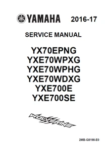 Yamaha Wolverine 700 Service Manual | YX70 YXE70 YXE700 | 2016-2017 | CD OR USB - Bild 1 von 7