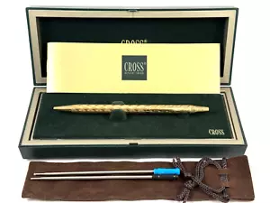 JWL #402-1 CROSS 23K GALVANISIERT GOLD JUWELIER "FLAMESTITCH KUGELSCHREIBER USA - Bild 1 von 11