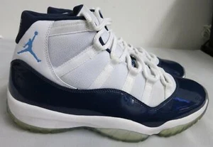 Air Jordan 11 Retro (378037123) 'Win Like 82' bianco/blu universitario taglia 12 - Foto 1 di 13