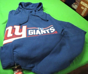 NWT TEAM NFL NEW YORK GIANTS MENS HOODED SWEATSHIRT BLUE 3X / 3XL - Picture 1 of 2
