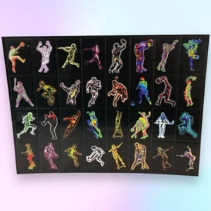 VTG Heat Thermal Men Baseball Skate Board Basketball Sports Boys Sticker Sheet - Picture 1 of 13