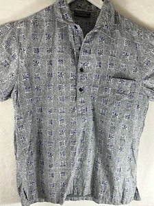 Mark Raysten Malihini Hawaiian Shirt Medium Cotton Quilt Design Vintage Casual - Picture 1 of 10