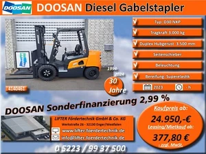 Gabelstapler (4140461) Diesel DOOSAN D30NXP 3t / 3,5m FINANZIERUNG - Bild 1 von 2