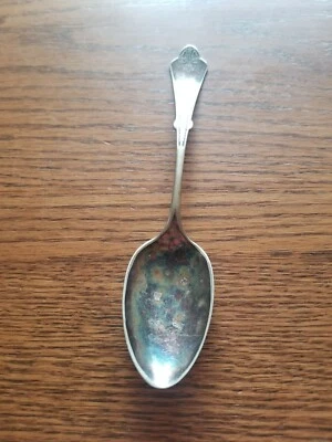 Cucharadita de azúcar plateada Simpson, Hall & Miller años 1800. A6 Foto 1 de 4