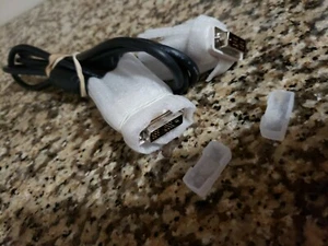 AWM STYLE 20276 19PIN MALE DVI-D TO MALE DVI-D CABLE P/N E101344 6FT #1011P - Picture 1 of 3