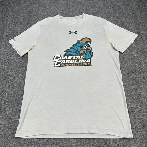 Coastal Carolina University Chanticleer Under Armour Mens Shirt Small Sport Logo Cover