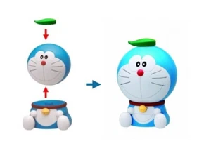 Bandai Kapukyaradora Doraemon Ganso Doraemon Head Red Figure Gashapon - Picture 1 of 1