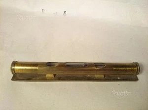 Antica livella a bolla in ottone con custodia - Bild 1 von 6