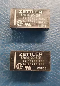 QTY 2 - AZ830-2C-5DE 5VDC RELÈ IMMERSIONE POLARIZZATO AMERICAN ZETTLER - Foto 1 di 2