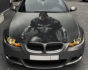 Punisher Car Hood Wrap Vinyl Decal Full Color Graphics Antihero Sticker #4 - Foto 1 di 4