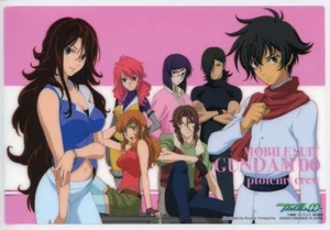 medium pencil board Shitajiki Gundam 00 OO anime Setsuna Sumeragi Lockon Feldt - Picture 1 of 2
