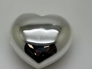 Sterling Silber Herzform Aufbewahrungsbehälter - Schmuck/Schmuckstücke 63,6 Gramm - Bild 1 von 11