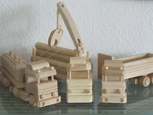 LKW Tankwagen Tanklaster Holztransporter Laster Lastwagen Truck Tanker Auto Holz - Bild 1 von 10