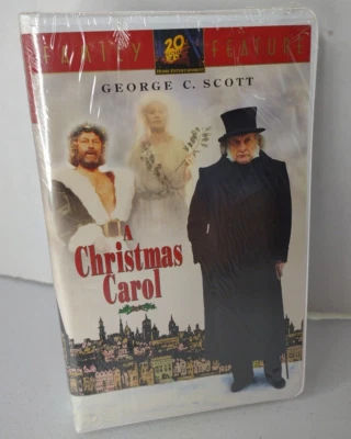 A Christmas Carol VHS Video Tape 1984 George C Scott  Sealed Org Watermark - Image 1 of 3