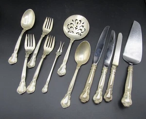 Gorham Chantilly plata esterlina tomate servidor pasteles tenedores/cucharas ++ 290 g sólido - Imagen 1 de 18