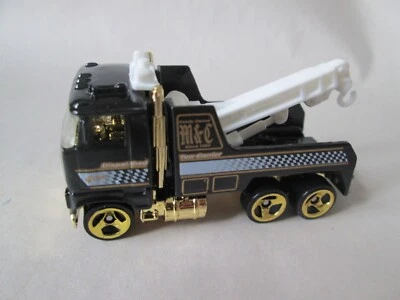 Hot Wheels Rig Wrecker M&C Tow Truck 1/64 Powershift Garage 1998 Black/Gold MINT - Image 1 of 4