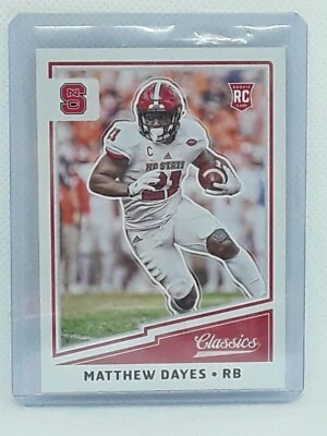 Matthew Dayes 2017 Classics Football - RC #267 - NC State Wolfpack - Image 1 of 2
