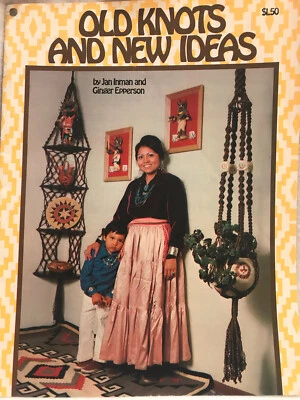 Vintage OLD KNOTS & NEW IDEAS Macramé Pattern Book Plant Hangers 1977 - Image 1 of 4