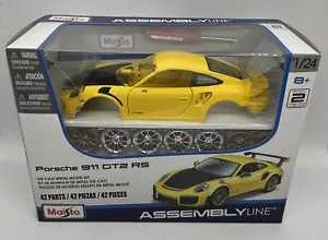 Kit modelo de metal fundido a presión MAISTO 1:24 línea de montaje Porsche 911 GT2 RS 2022 ¡Nuevo! - Imagen 1 de 2