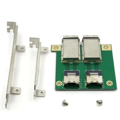 2 port Internal SFF-8087 to External 8088 PCI mini SAS 26P Adapter SAS RAID - Image 1 of 4