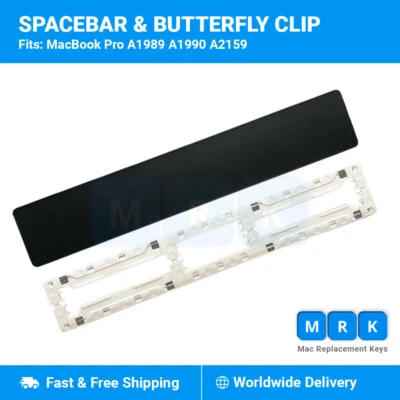 Space Bar Keyboard Key + Clip Macbook Pro 13" 15" 2018 2019 A1989 A1990 A2159 - Image 1 of 4
