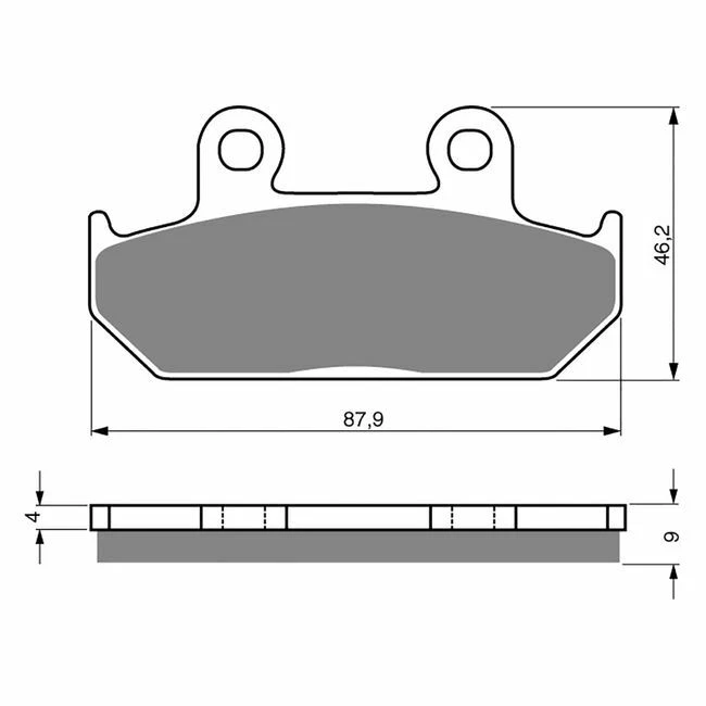 Front Brake Pads Fit HONDA GL1500 GOLDWING 1994 1995 1996 1997 1998 1999  2000 - Image 1 of 1