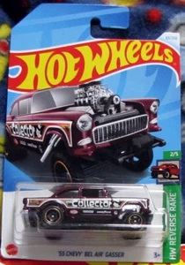 Hot Wheels 2024 Mainline Case H "'55 Chevy Bel-Air Gasser" HW Reverse Rake 2/5 - Picture 1 of 2