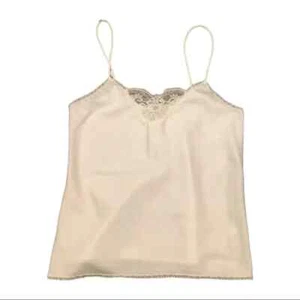 Vintage weißes Unterhemd mit Spitzenborte Größe, Union Made 1960er, Anfang der 1970er Jahre - Bild 1 von 8