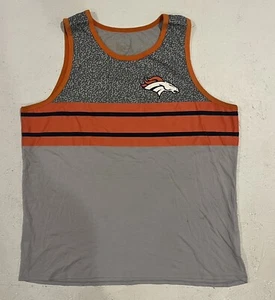 Nike Tank Top Tee Shirt Denver Broncos Mens XL Gray Orange Sleeveless Athletic - Picture 1 of 12